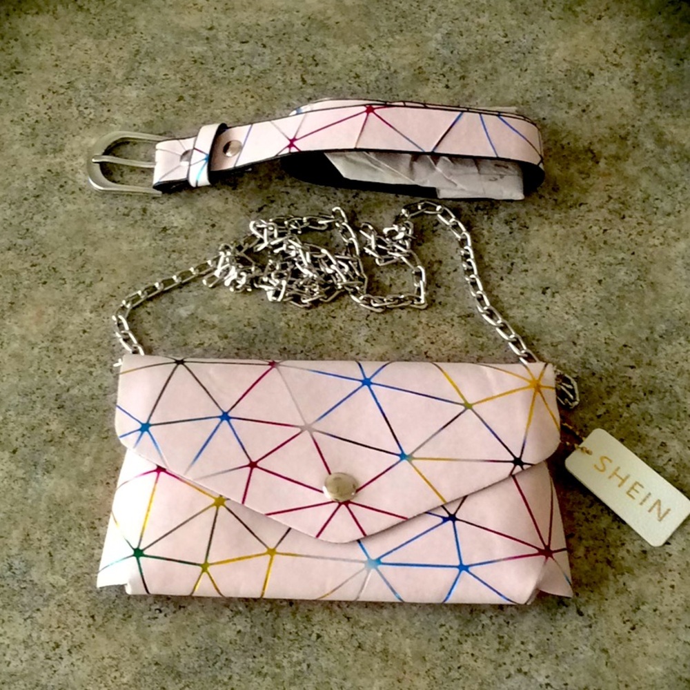 colorblock flap multi color fanny pack 💕💕💕